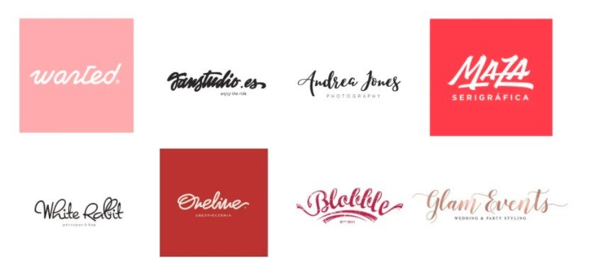 Дизайн логотипов: рукописные логотипы